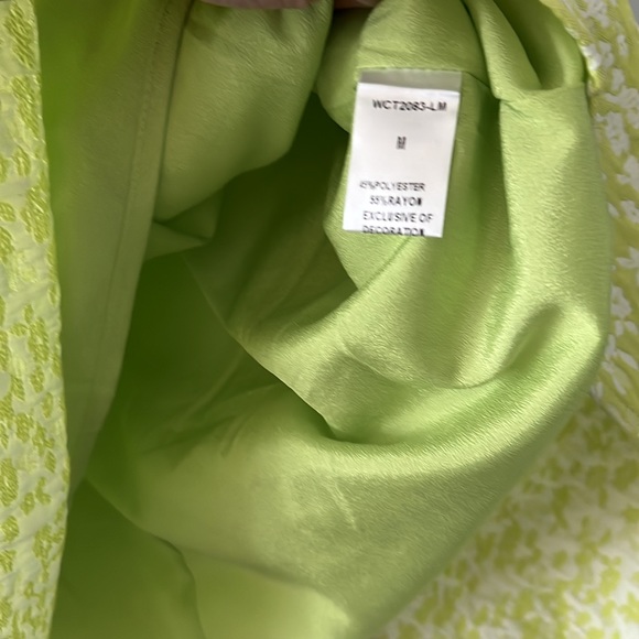THML size Medium chartreuse dress. NWT. - Picture 4 of 4